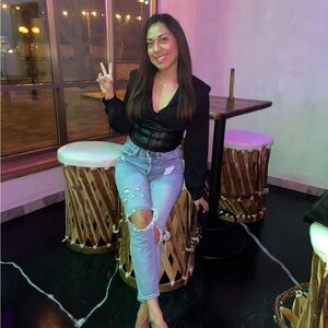 Fashion Nova Black Blouse